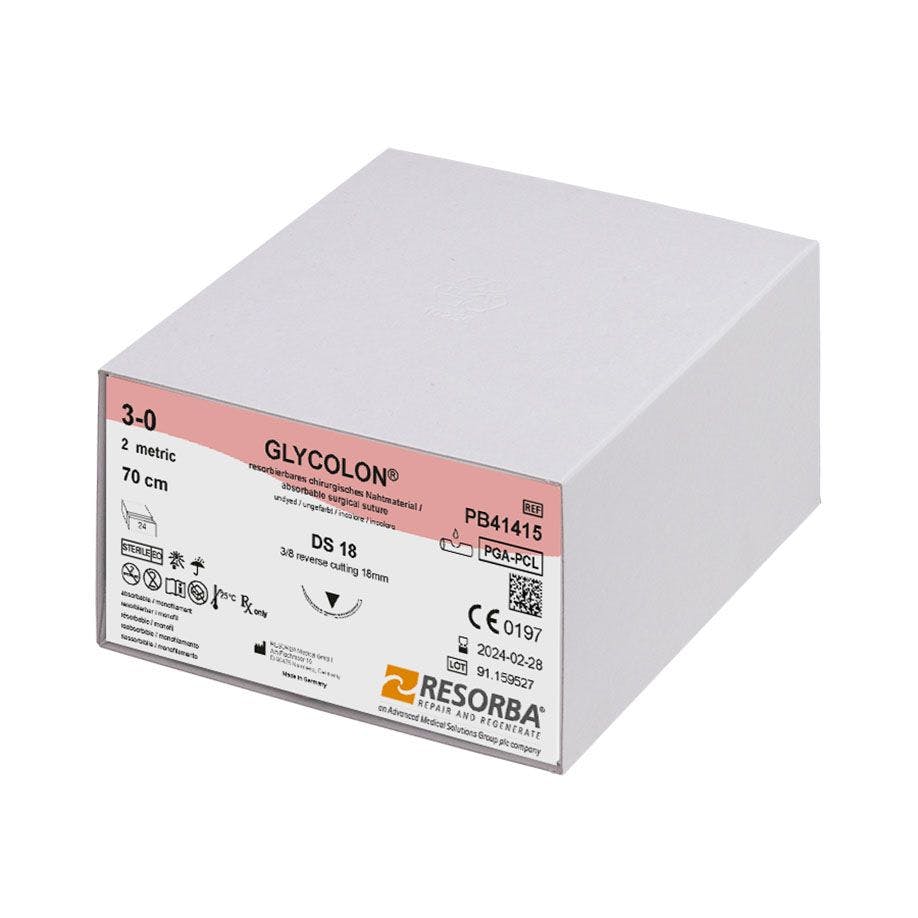 Glycolon DS18 - monofiles ungefärbtes Nahtmaterial, resorbierbar Produktbild
