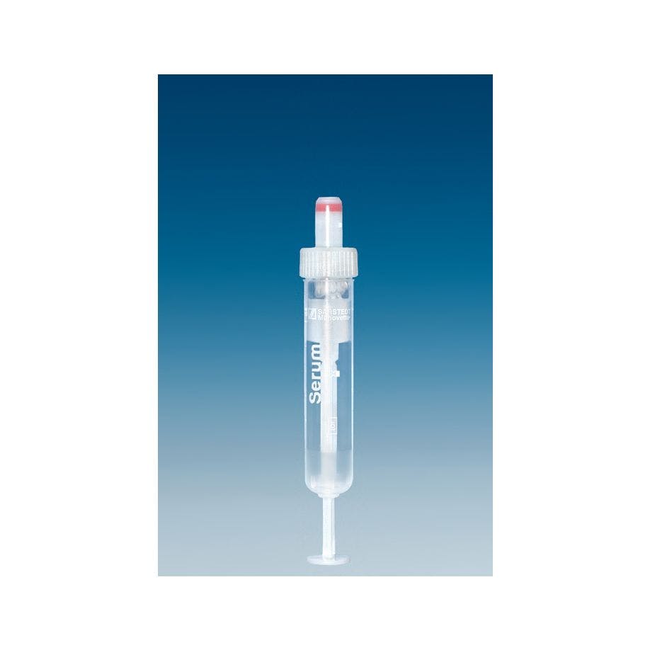 S-Monovette 5,5 ml, Serum, 75 x 15 mm - 50 Stück, grau, steril Produktbild