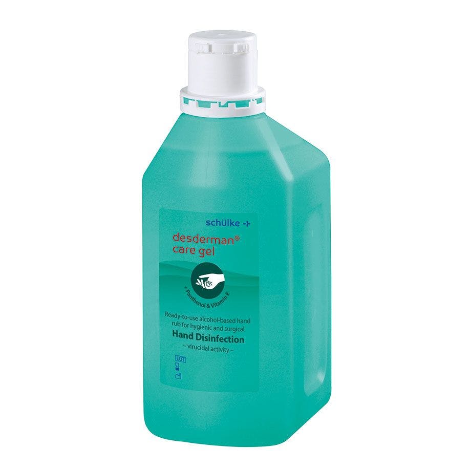 Desderman care gel - 1 Liter, Händedesinfektion mit einer Einwirkzeit von 30 sec Produktbild