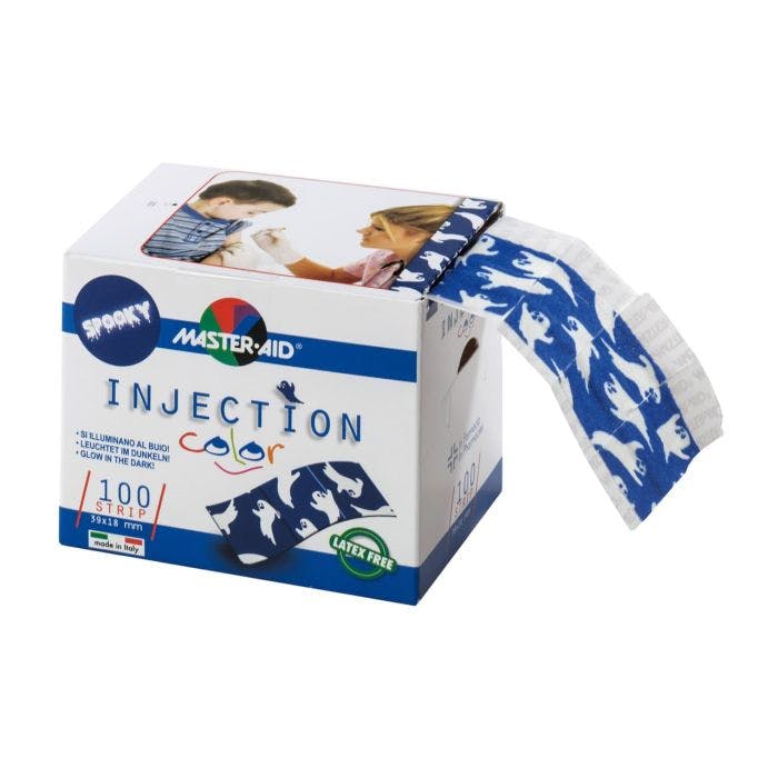 100 Stück Injektionspflaster color SPOOKY - kleine Pflasterstrips mit Leuchteffekt Produktbild