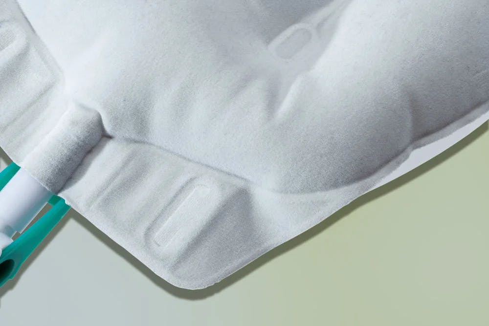 Urimed Tribag Plus Beinbeutel steril - Vliesrückseite, latexfrei, mit Sicherheitsventil Produktbild Web Groß Detailbild 3 L