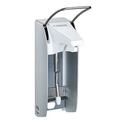 Wandspender Plus - mit Kunststoffpumpe, Armhebel kurz oder lang, autoklavierbar Produktbild