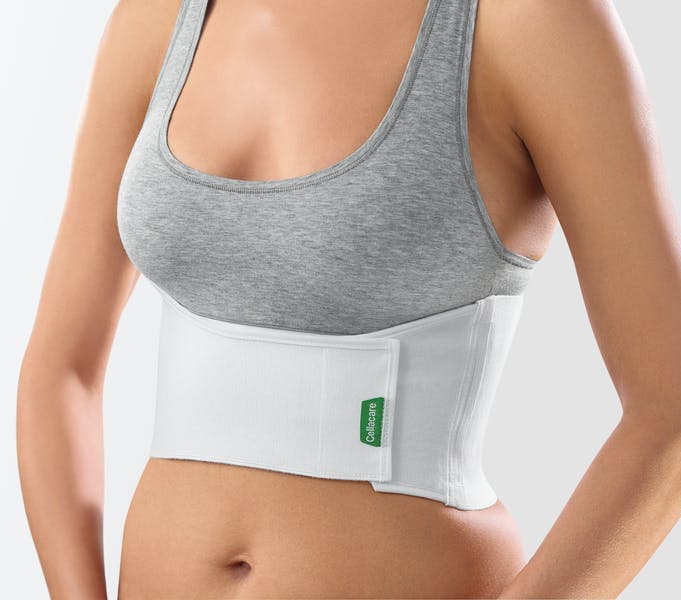 Cellacare Thorax M/F - Weiße Rippenbruchbandage für Männer und Frauen Produktbild Web Groß Detailbild 1 L