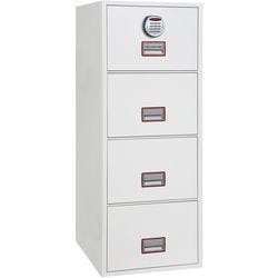 Phoenix World Class Vertical Fire File Aktenschrank Elektronisch 49 L FS2254E Weiß Produktbild