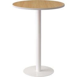 Paperflow Stehtisch Easydesk Buche, Weiß 800 x 800 x 1.100 mm Produktbild