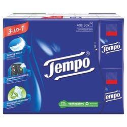 Tempo Taschentücher 4-lagig 30 Stück à 10 Blatt Produktbild