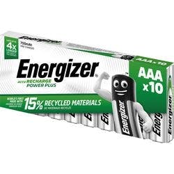 Energizer AAA Wiederaufladbare Batterien Power Plus HR03 700 mAh NiMH 1,2 V 10 Stück Produktbild