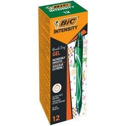 BIC Gel-ocity Quick Dry Einziehbar Tintenroller Grün 0,3 mm Mittel Kugel Nachfüllbar 12 Stück Produktbild