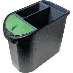Exacompta Papierkorb Ecoline 42614D Polypropylen Schwarz, Anthrazit 24 x 48 x 36,5 cm Produktbild
