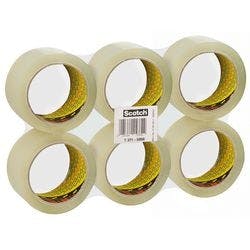 Scotch Verpackungsklebeband Transparent 50 mm (B) x 66 m (L) Gummi 371 6 Rollen Produktbild