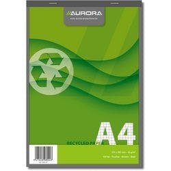 AURORA Notizblock DIN A4 Kariert Gebunden Papier Grau Nicht perforiert Recycled 200 Seiten Produktbild