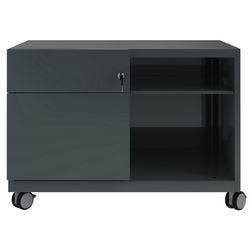 Bisley Rollcontainer Caddy Schublade rechts Anthrazit 800 x 490 x 563 mm Produktbild