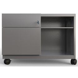 Bisley Rollcontainer Caddy Schublade rechts Silber 800 x 490 x 563 mm Produktbild