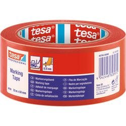 tesa Bodenmarkierungsband tesa Professional Rot 50 mm (B) x 33 m (L) PVC (Polyvinylchlorid) 60760 Produktbild