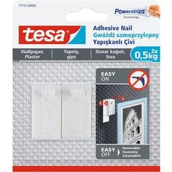 tesa Powerstrips Smart Klebenägel 14 cm Weiß 2 Stück Produktbild