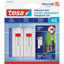tesa Powerstrips Klebenägel Nein 6,3 cm Weiß 2 Stück Produktbild