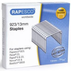 Rapesco Heavy Duty Heftklammern 923/13 1484 Verzinkter Stahl Silber 1000 Heftklammern Produktbild