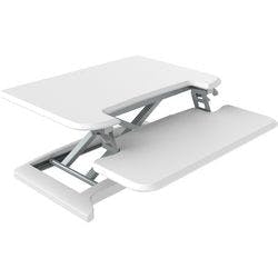 euroseats Höhenverstellbar Schreibtisch-Modul Small MDF (Mitteldichte Faserplatte), Metall Weiß 700 x 480 x 450 mm Produktbild