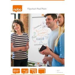 Nobo Flipchart-Papier Blanko A1 60 g/m² 40 Blatt Produktbild Print Hauptbild L