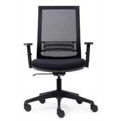 euroseats Bürostuhl Synchronmechanismus Stoff, Netzstoff 3D Armlehnen Feuerhemmend Schwarz 100 kg Canillo Netz Produktbild