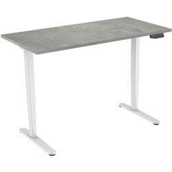 euroseats Sitz-Stehschreibtisch Rechteckig Beton T-Fuß 2 Schreibtischcontainer 1.600 (B) x 800 (T) x 1.275 (H) mm Metall Produktbild