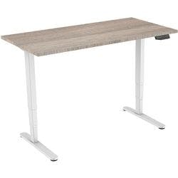 euroseats Sitz-Stehschreibtisch Rechteckig Eiche T-Fuß 2 Schreibtischcontainer 1.600 (B) x 800 (T) x 1.275 (H) mm Metall Produktbild