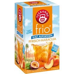TEEKANNE Frio Tee Maracuja, Pfirsch 18 Stück à 2.5 g Produktbild