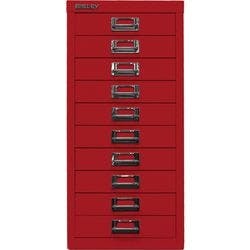 Bisley Schubladenschrank 10 Schübe Kardinal Rot 279 x 380 x 590 mm Produktbild