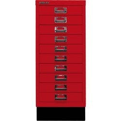 Bisley Schubladenschrank 10 Schübe Kardinal Rot 279 x 380 x 670 mm Produktbild