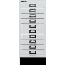 Bisley Schubladenschrank 10 Schübe Verkehrsweiß 279 x 380 x 670 mm Produktbild