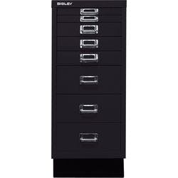 Bisley Schubladenschrank 29er Serie 8 Schübe Schwarz 279 x 380 x 670 mm Produktbild