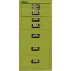 Bisley Schubladenschrank 8 Schübe Grün 279 x 380 x 590 mm Produktbild