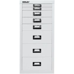 Bisley Schubladenschrank 8 Schübe Verkehrsweiß 279 x 380 x 590 mm Produktbild