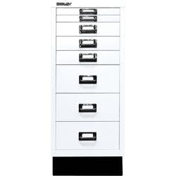 Bisley Schubladenschrank 8 Schübe Verkehrsweiß 279 x 380 x 670 mm Produktbild