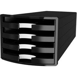 HAN Schubladen Set Impuls Polystyrol Schwarz 28 x 36,7 x 23,5 cm Produktbild