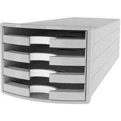HAN Schubladen Set Impuls Polystyrol Hellgrau 28 x 36,7 x 23,5 cm Produktbild