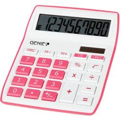 GENIE Tischrechner 840 P 10 -stelliges Display 30 x 106 mm Pink Produktbild
