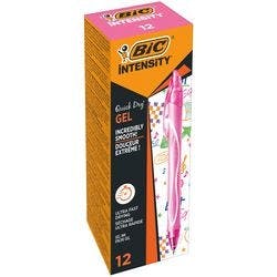 BIC Gel-ocity Quick Dry Einziehbar Tintenroller Rosa 0,3 mm Mittel Kugel Nachfüllbar 12 Stück Produktbild