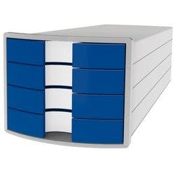 HAN Schubladenset Impuls Polystyrol Hellgrau, Blau 28 x 36,7 x 23,5 cm Produktbild