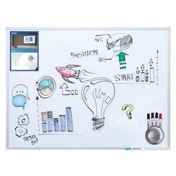 FRANKEN ECO Whiteboard SC4202 Wandmontiert Magnetisch Emaille 90 x 60 cm Produktbild