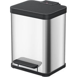 Hailo Papierkorb Duo Plus M Silber, schwarz Produktbild