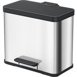 Hailo Papierkorb Silber, schwarz 34 x 47 x 44 cm Produktbild