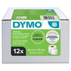 Dymo LW S0722420 / 99014 Authentic Versand-/Namensschildetiketten Selbstklebend Weiß 54 x 101 mm 12 Rollen à 220 Etiketten Produktbild