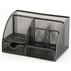 Viking Schreibtisch-Organizer Metallnetz Schwarz 22,2 x 14 x 12,5 cm Produktbild