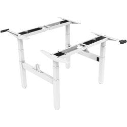 euroseats Dual Bench Sitz-Stehschreibtischgestell Rechteckig H-Fuß-Gestell 4 Schreibtischcontainer 1.800 (B) x 1.430 (T) x 1.280 (H) mm Metall Produktbild