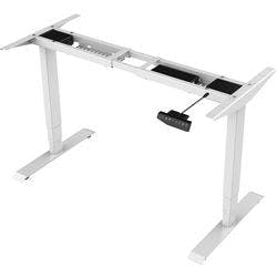 euroseats Sitz-Stehschreibtischgestell Rechteckig T-Fuß 2 Schreibtischcontainer 1.800 (B) x 600 (T) x 1.250 (H) mm Metall Produktbild