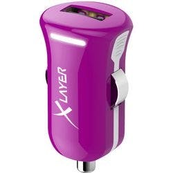 XLAYER 214108 USB-Autoladegerät-Adapter Lila Produktbild