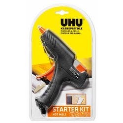 UHU Heißklebepistole Starter Set Hot Melt Schwarz Orange Produktbild