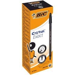 BIC Cristal Exact Kugelschreiber Schwarz Extra Fein 0.28 mm 20 Stück Produktbild