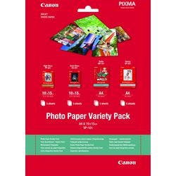 Canon Fotopapier Variety Pack VP-101 0775B078 10 x 10x15 cm 170 g/m² Weiß 20 Blatt Produktbild